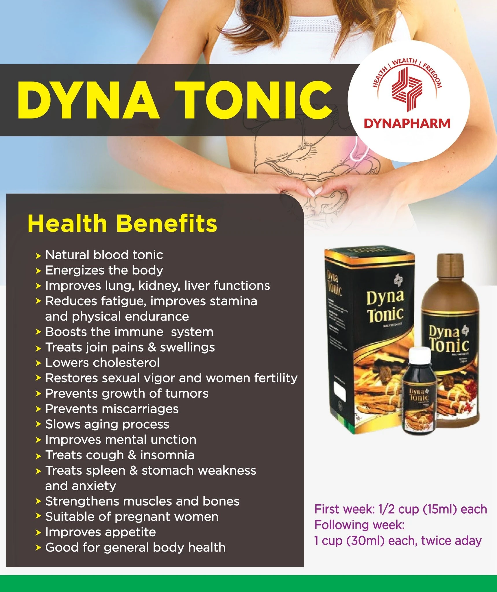 DYNA TONIC HERBAL IMMUNE BOOSTER / ANTI -AGING DRINK