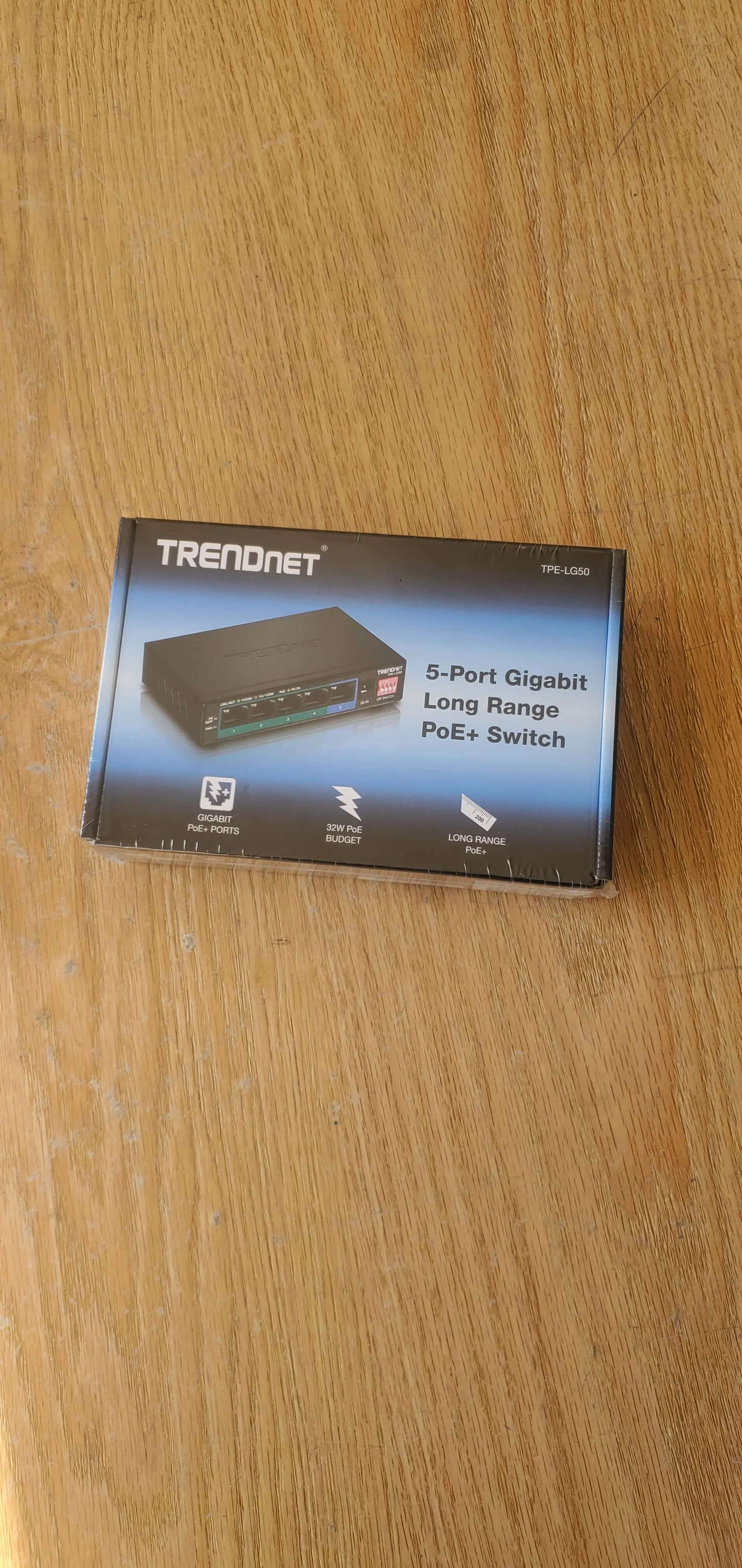 TrendNet 5-Port Gigabit Long Range PoE+ Switch