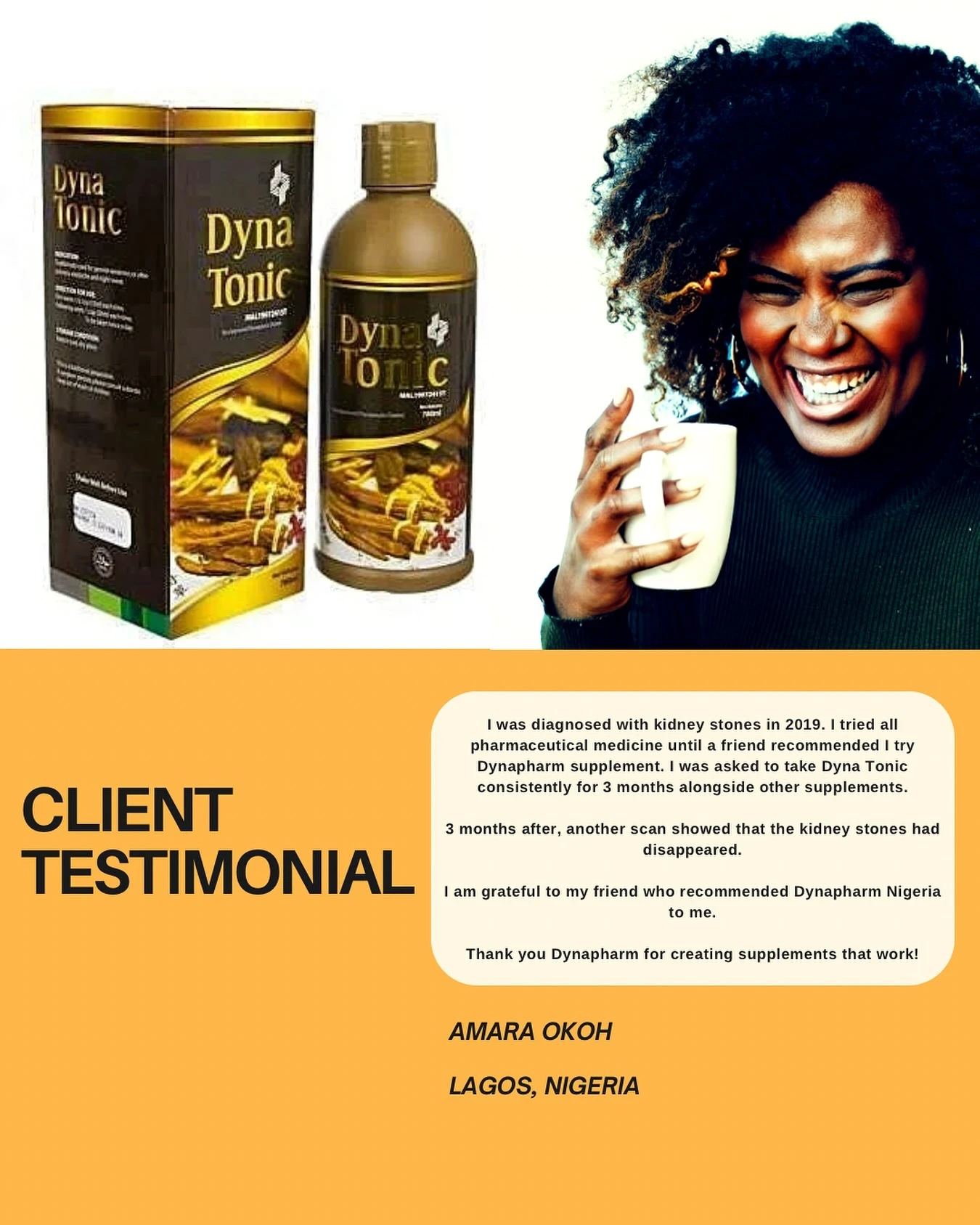 DYNA TONIC HERBAL IMMUNE BOOSTER / ANTI -AGING DRINK