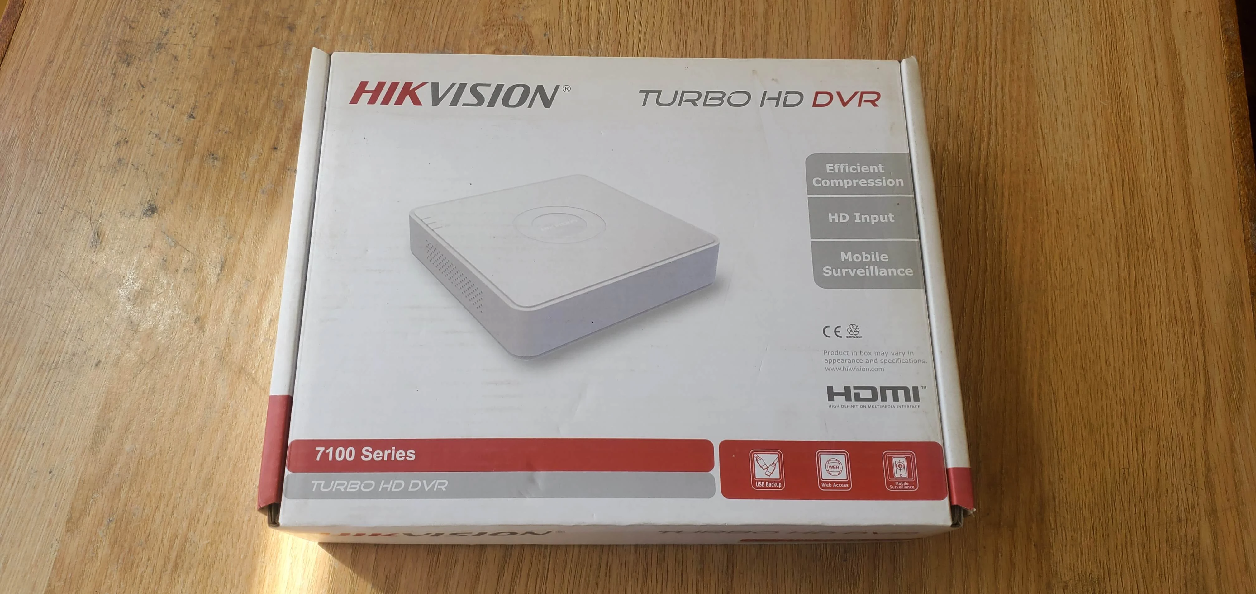 HIKVISION 4 Channel DVR 1080P Lite H.265+ DVR DS-7104HGHI-K1 with USEWELL HDMI (Without Hard Drive)